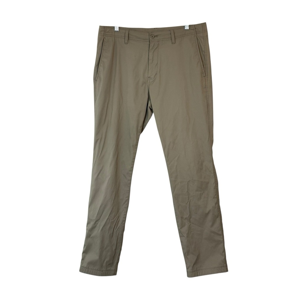 Duck Head Pants Men's Sz 34x30 Harbor Performance Chino Stretch Brown Golf Beige